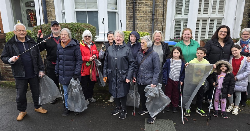 A litter picking event from 2024
